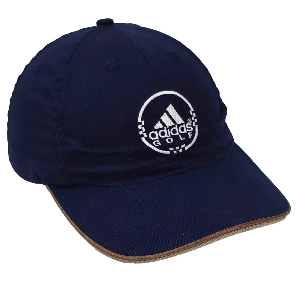 Adidas Golf Hat Circle Logo OSFA Navy Blue Cotton Adjustable Y2K  Baseball Cap